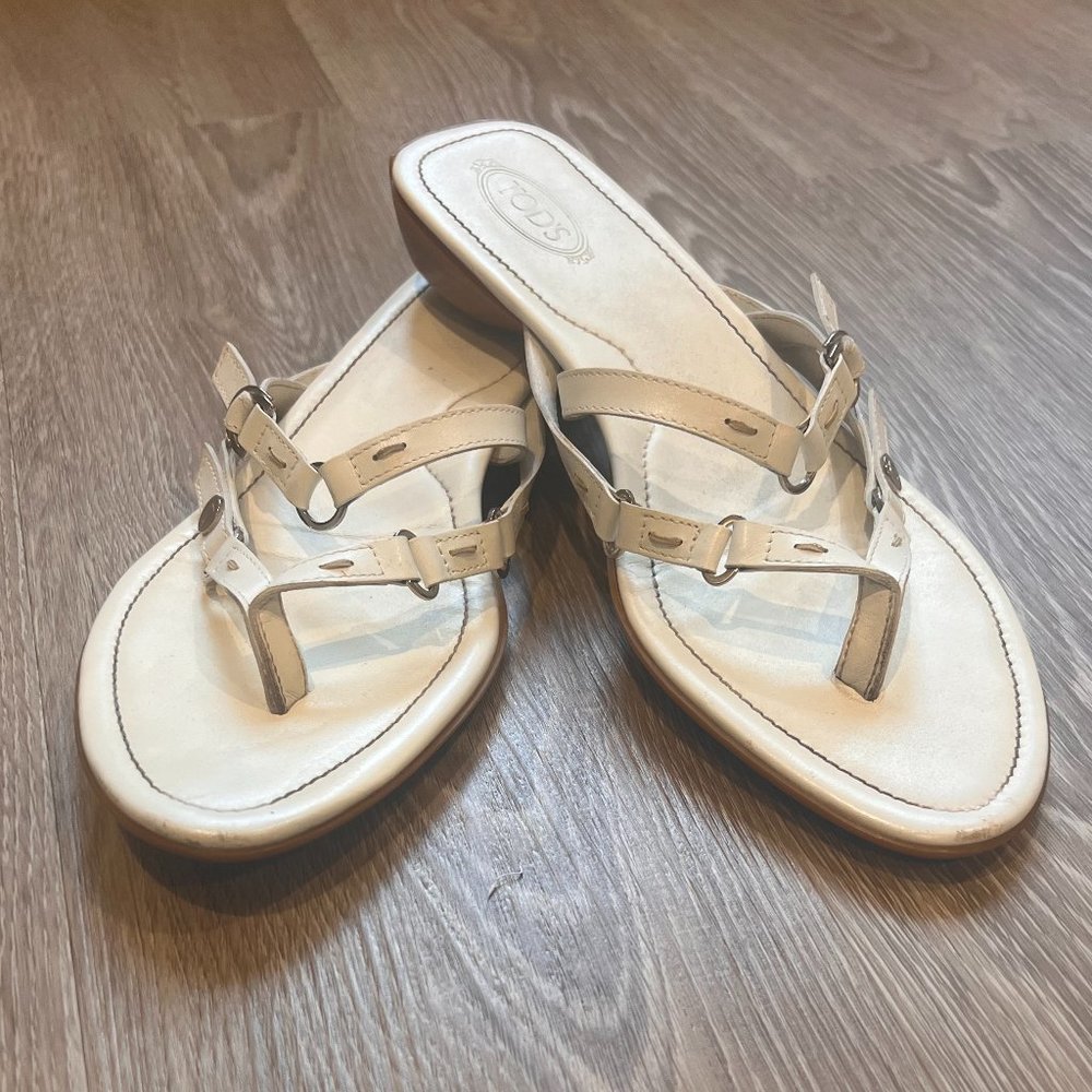 Tod's Women's While Slide Sandals Sz 39